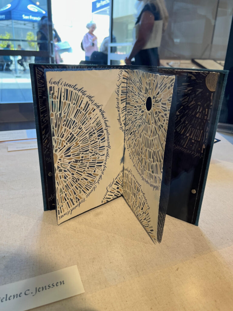 Foto of the Book of Random Dante from the Exhibition hall in the San Francisco Public Library